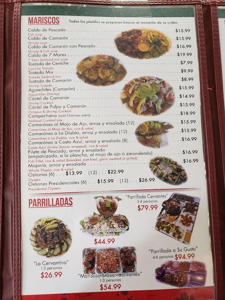 Cervantes Fiesta Mexican Menu image 3