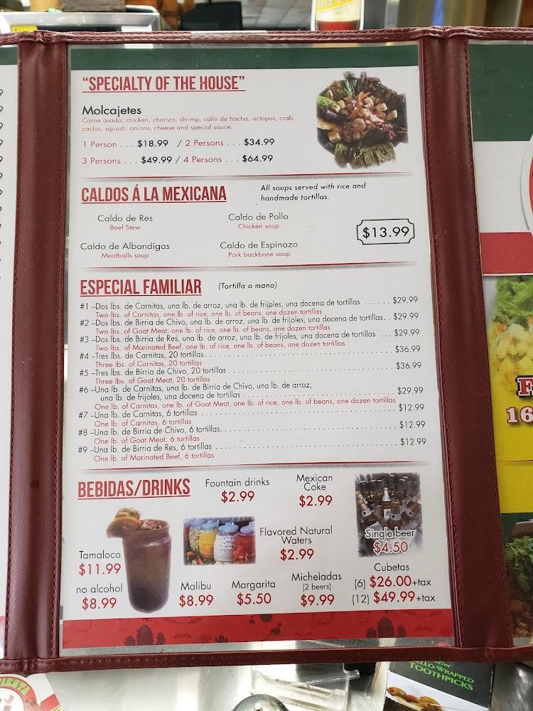 Cervantes Fiesta Mexican Menu image 4